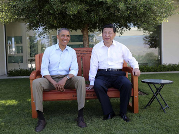 奥巴马赠送习近平红杉木椅