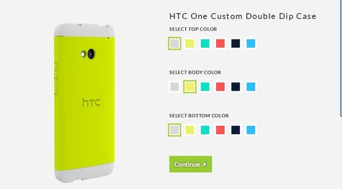 HTC手机保护壳可组合216种颜色搭配